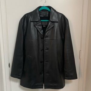 Coach 1941 NWOT Men’s Black Leather Coat Size S